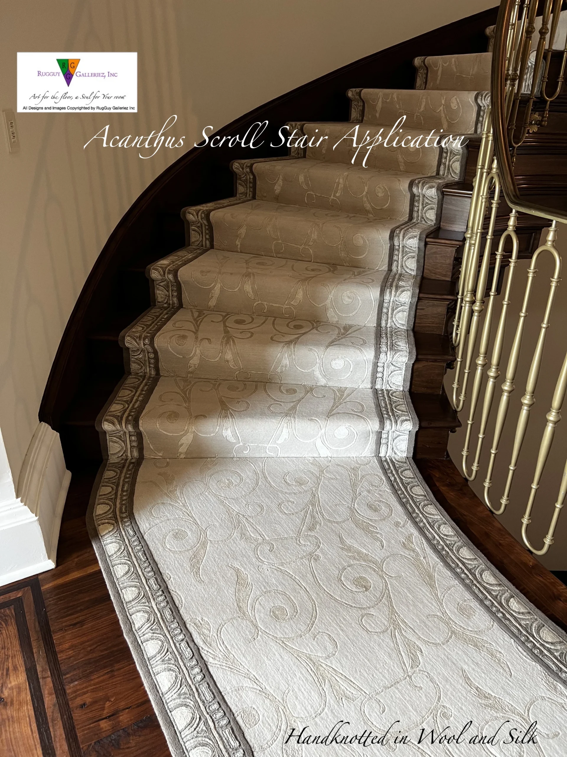 Luxurious stair runner design
